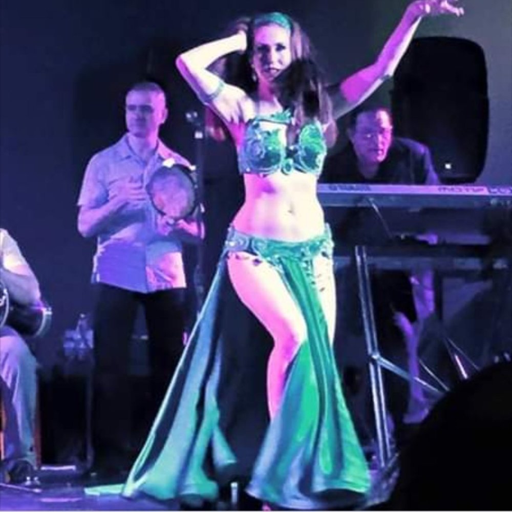 Professional Bellydance Costume Green